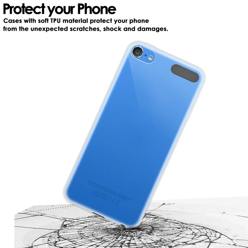 Transparent Soft TPU Case Sfor For Apple Ipod Touch 5 6 7 Case Slim Silicone Clear Protective For Ipod Touch 7 Back Capa Cover
