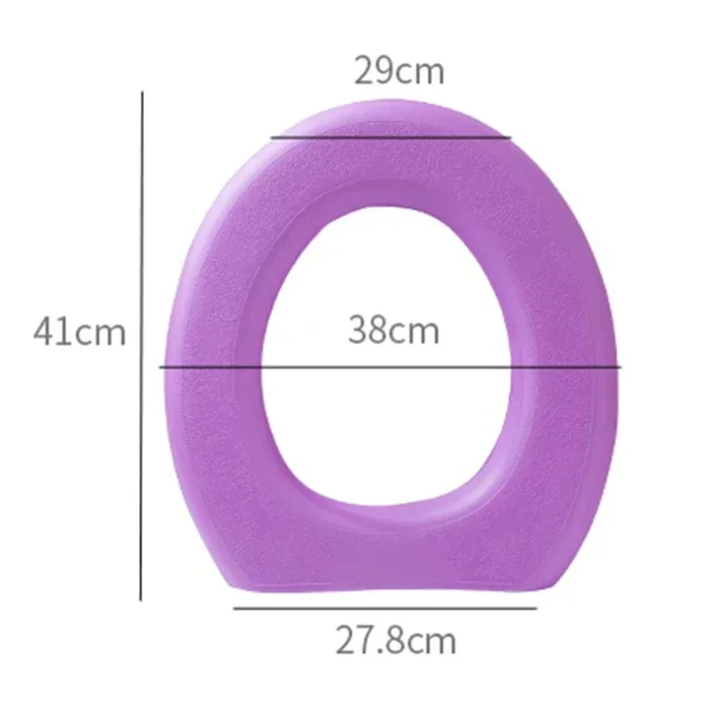 Водонепроницаемый Мягкий чехол на сиденье унитаза, моющаяся подкладка для ванной комнаты, подушка O-образной формы, аксессуары для крышки сиденья унитаза