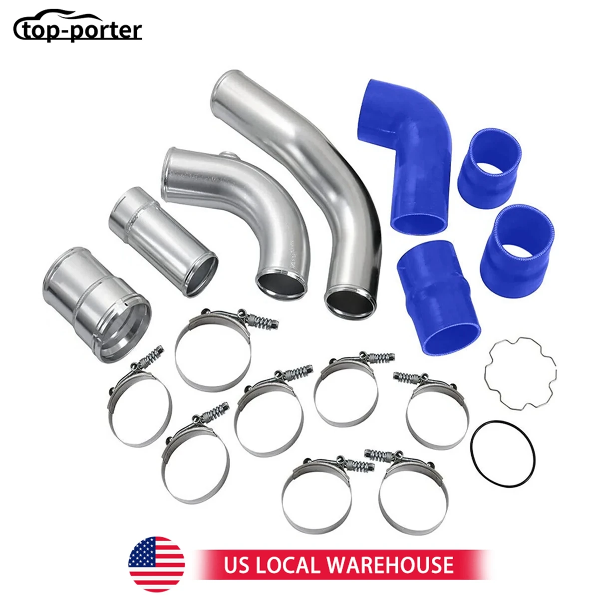 

Cold& Hot Side Intercooler Pipe Upgrade For F250 F350 F350 F550, F-250 F-350 F-350 For Ford 6.7L Powerstroke Diesel 2011-2016