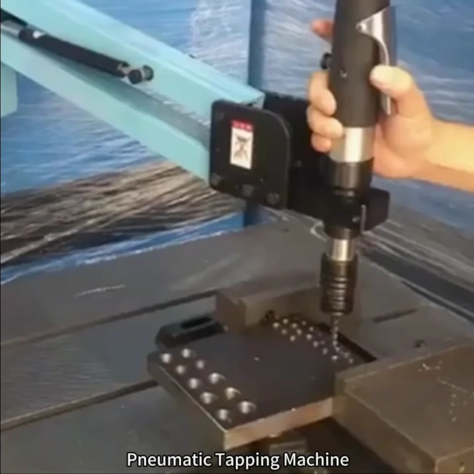 Pneumatic Tapping Machine Long Arm 1.9 Meters M3-M12 M3-M16 M6-M24 Vertical/Universal Metal Cutting Threading Tools Tapper