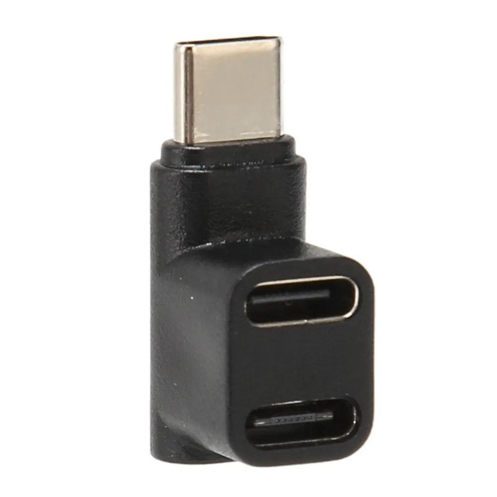 2PCS 10Gbps USB C Adapter 4K@60Hz 100W USB C Splitter 90 Degree Angle USB 3.1 Type C Male to USBC 3.1 USB C2.0