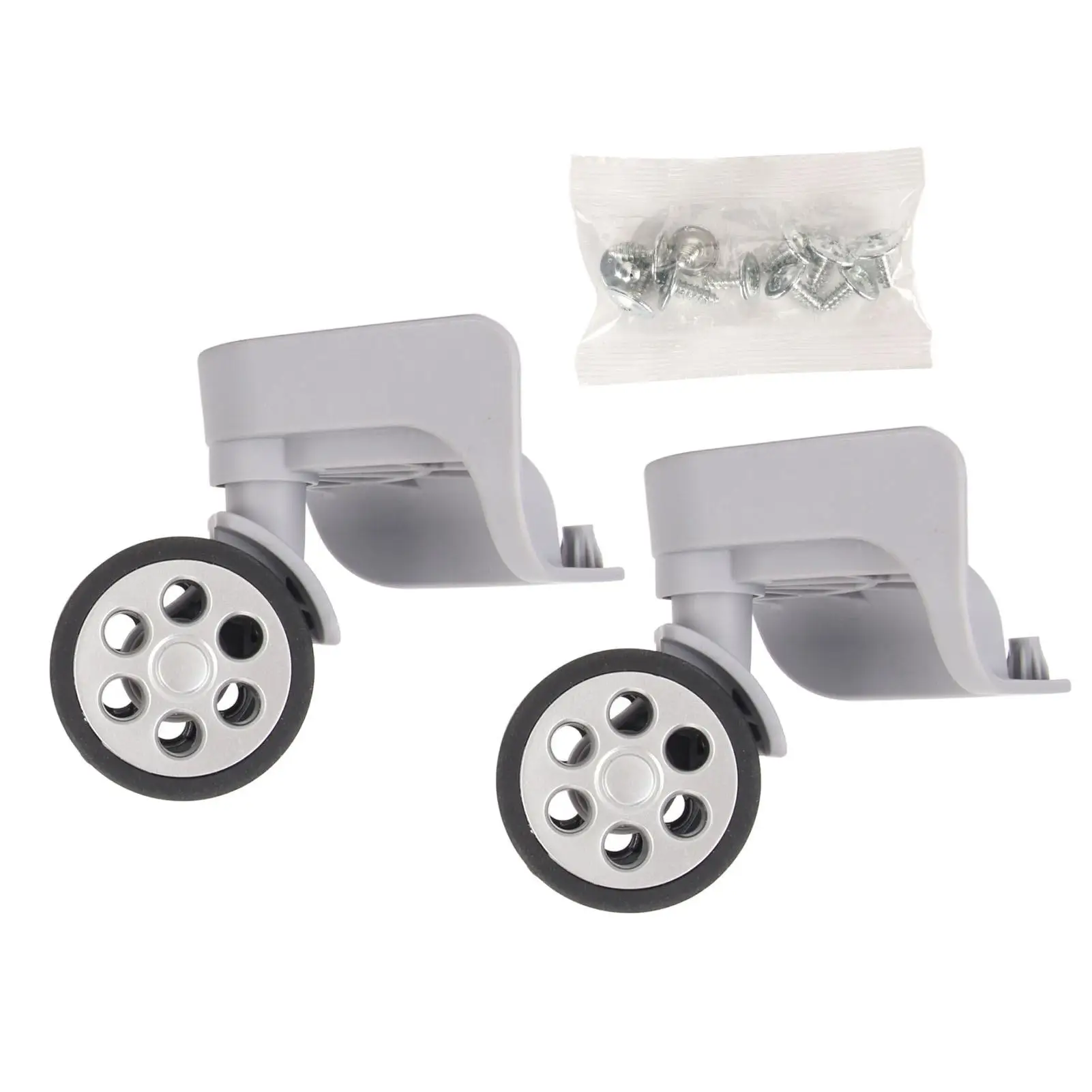 Light Gray Universal Luggage Replacement Wheels Low Noise for repair Parts Durable Travel Accessories