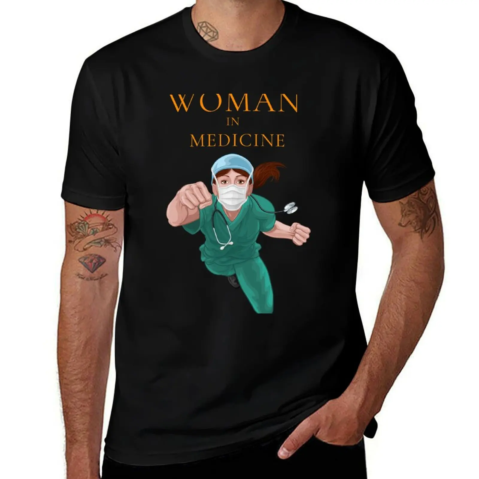 Para em camisetas t mulher camisetas homem medicina gráfico t homem camisas para homem camisa casual personalizado
