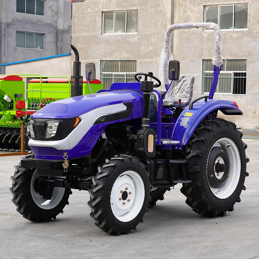 Tractores agrícolas agrícolas multifuncionales de fábrica de China 4x4 30hp 40hp 50hp 60hp