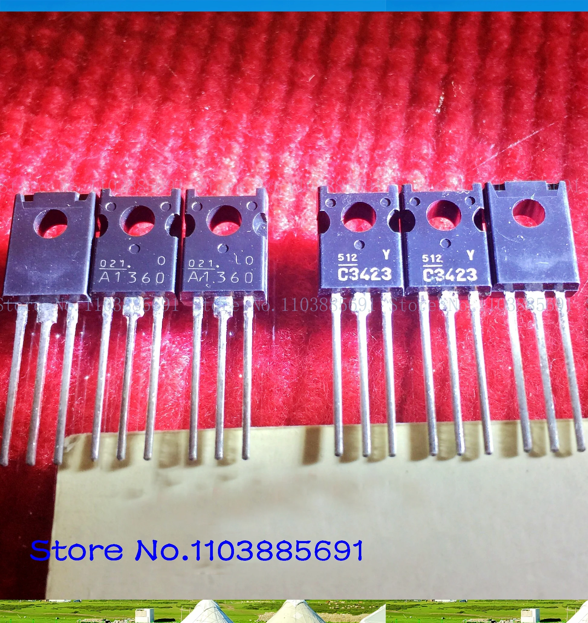 2 pièces/lot = une paire 2SC3423 2SA1360 150V