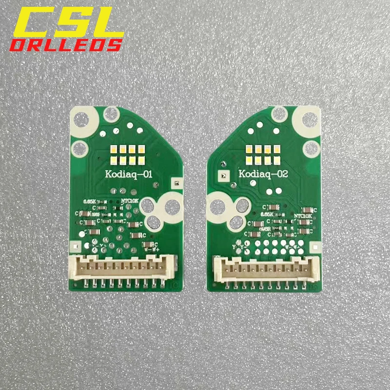 For Skoda Kodiaq NS7 NV7 NS6 first generation DRL LED daytime running lights board module Red Blue Amber White 2016-2023