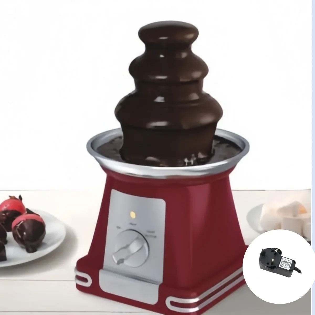 3 레이어 초콜릿 분수 기계 1PC 자동 용해 타워 폭포 냄비 용해 기계 분해 베이킹 기계