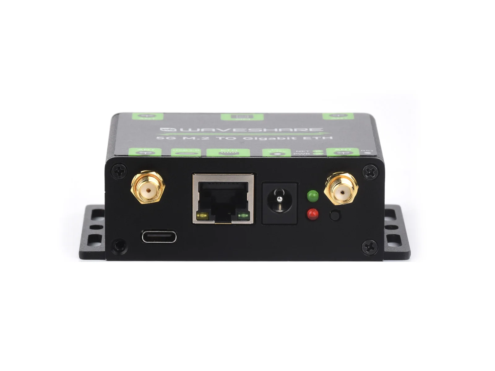 Waveshare 5G M.2 to Gigabit ETH  EU -SKU-26059 ,5G M.2 to Gigabit Ethernet Converter, 5G M.2 to USB3.1, Alumi