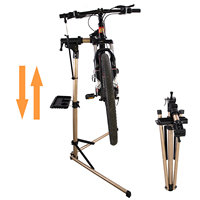 Professional Bicycle Repair Stand Work Stand Aluminum Alloy Heights Adjustable Folding Mountain Bike Support Maintenance Rack