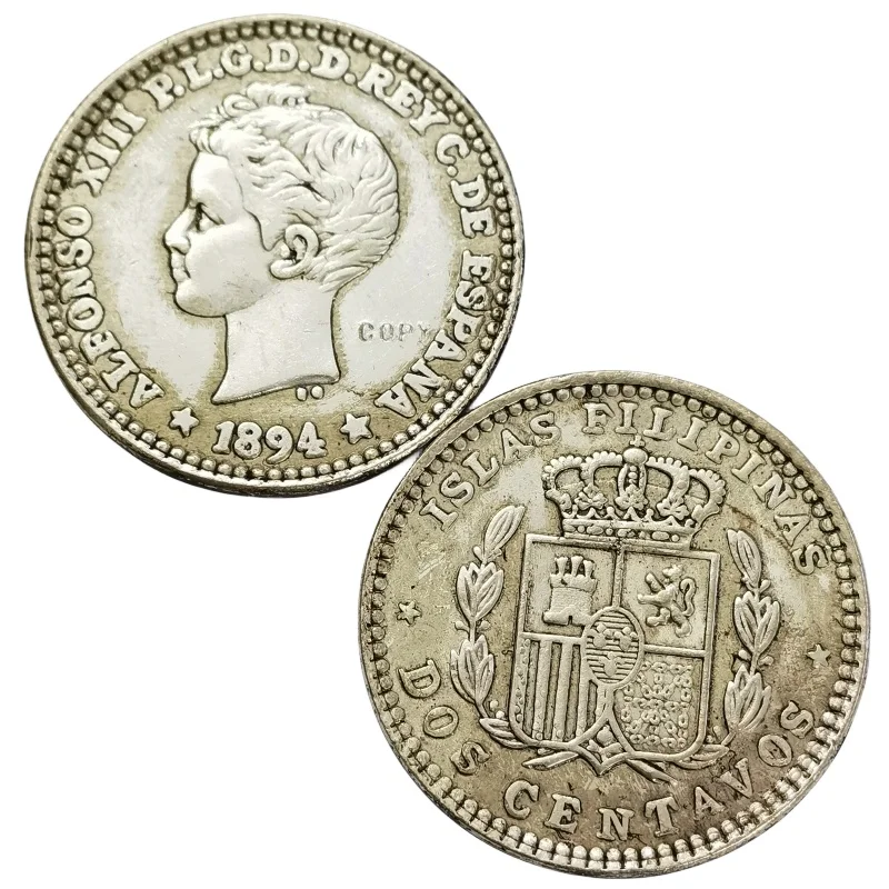 Moneda de copia chapada en plata, 2 Centavos, 1894