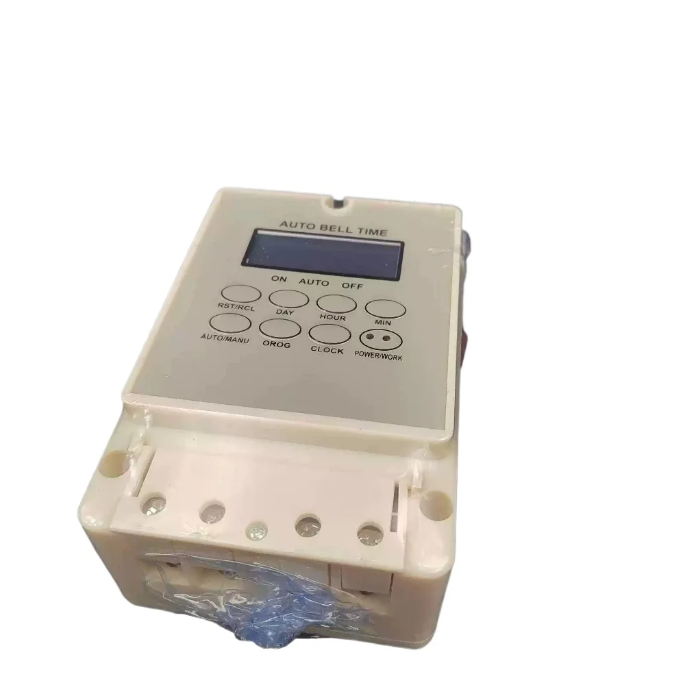220V Digital Timer Controller School Bell Kit,80 Times/Day Programmable Auto Ring Bell 10/12 Inch