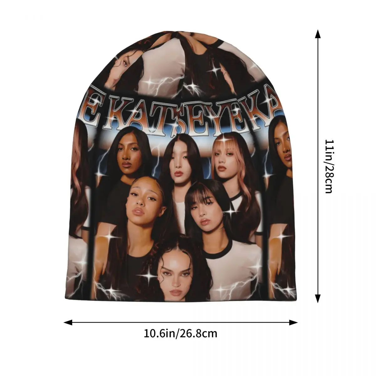 Katseye Global Girl Group Skullies Beanies Hats Warm Autumn Winter Outdoor Cap Knitted Bonnet Caps for Men Women Adult