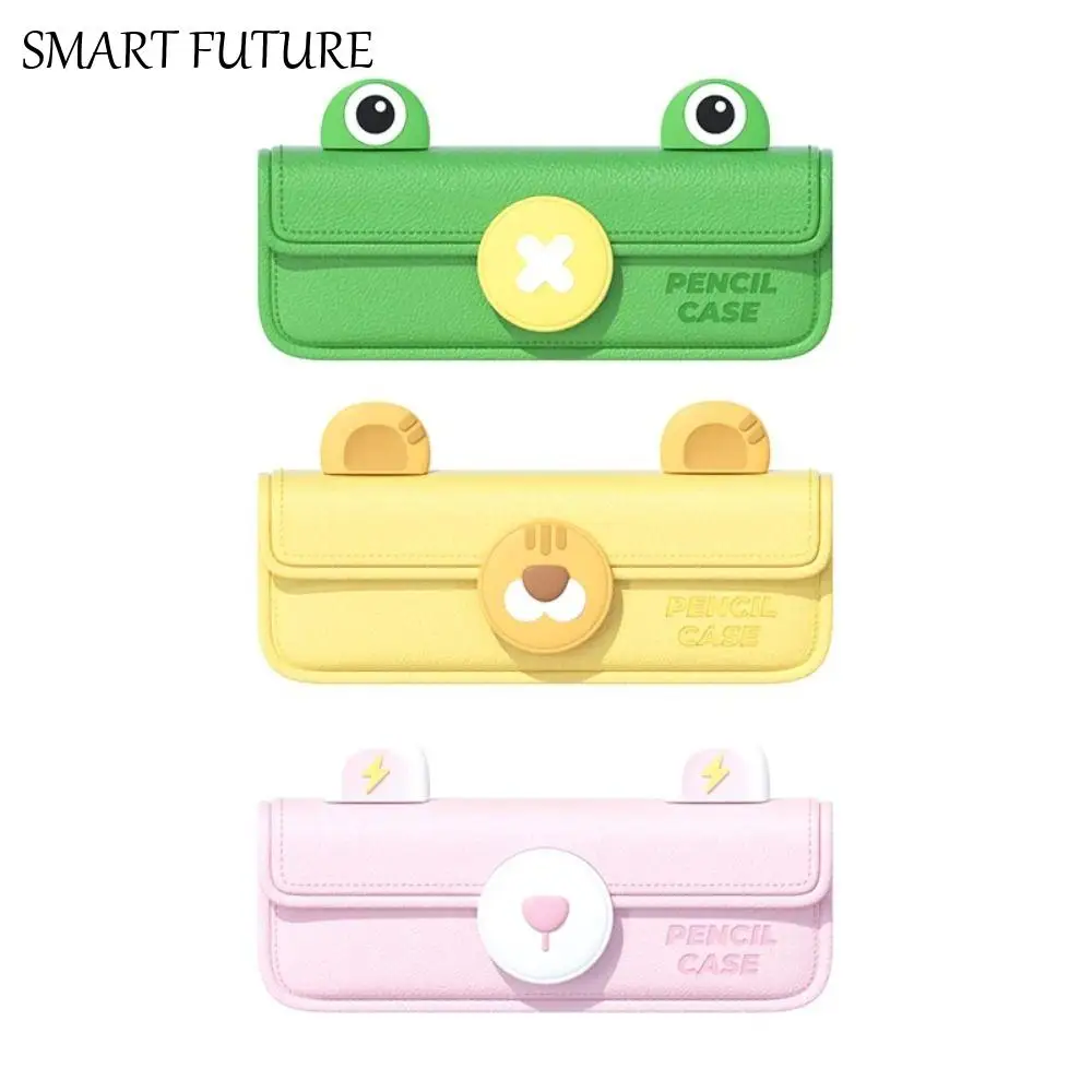 

Cute Pencil Case Frog Tiger Bunny Shape Organizer EVA Pencil Box Large Capacity Cartoon Makeup Brush Bag Students Office