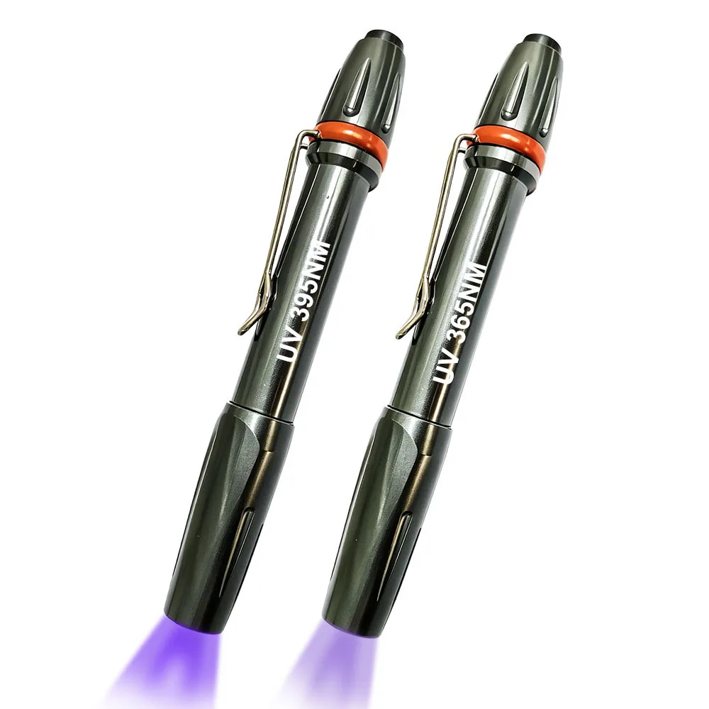 365nM 395nM LED UV Penlight 3W Ultra Violet Pen Flashlight Portable Ultraviolet Pen Light With Clip For Money Detect