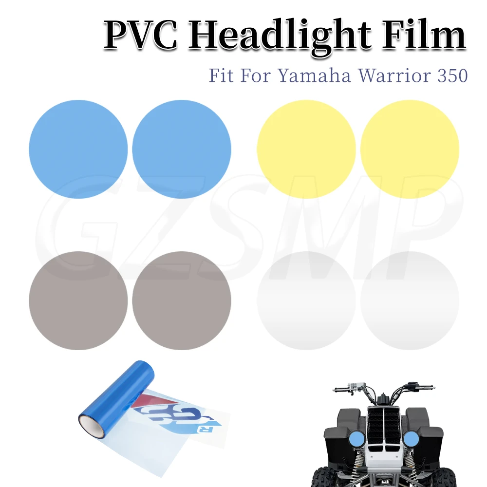 

ATV Motorcycle Headlights Sticker Transparent Film Lamp Decal Fit for YAMAHA Warrior 350 Banshee Wolverine Yfm350