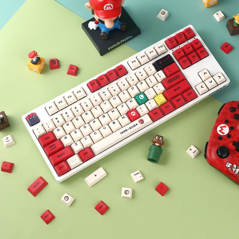 Teclas PBT personalizadas para Gaming de tableta, 125 teclas, Game Boy, Mini teclado mecánico, Suirable