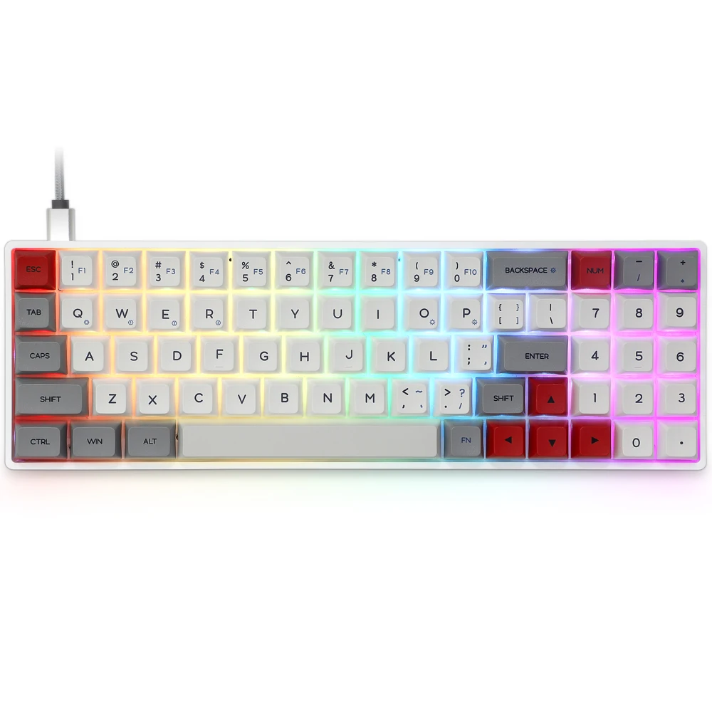 New Style Lower Price Rgb Led Mechanical Keyboard Mini Wire/wireless Keyboard 70% Gaming Mechanical Keyboard