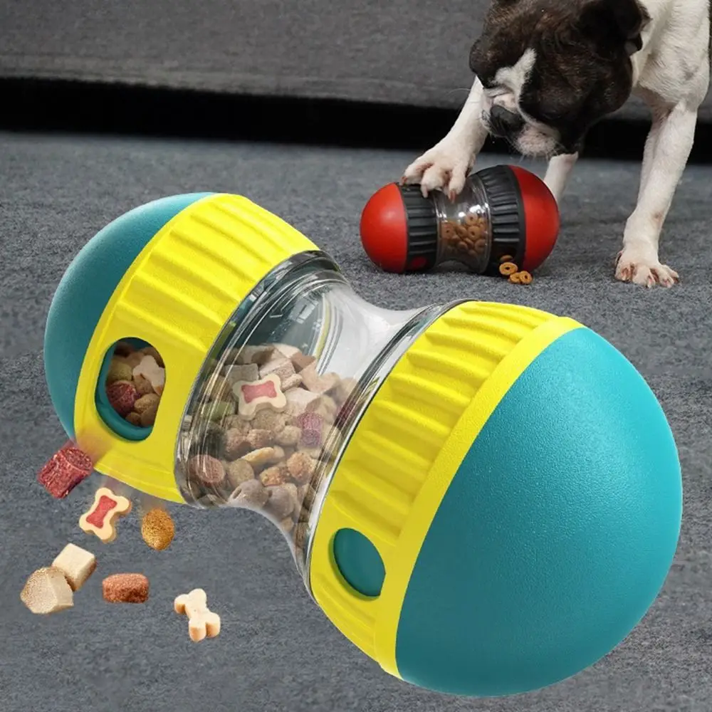 

Plastic Dog Treat Leaking Interactive Digestion-Improving Dog Slow Feeder Ball Bite-resistant Treat Dispensing