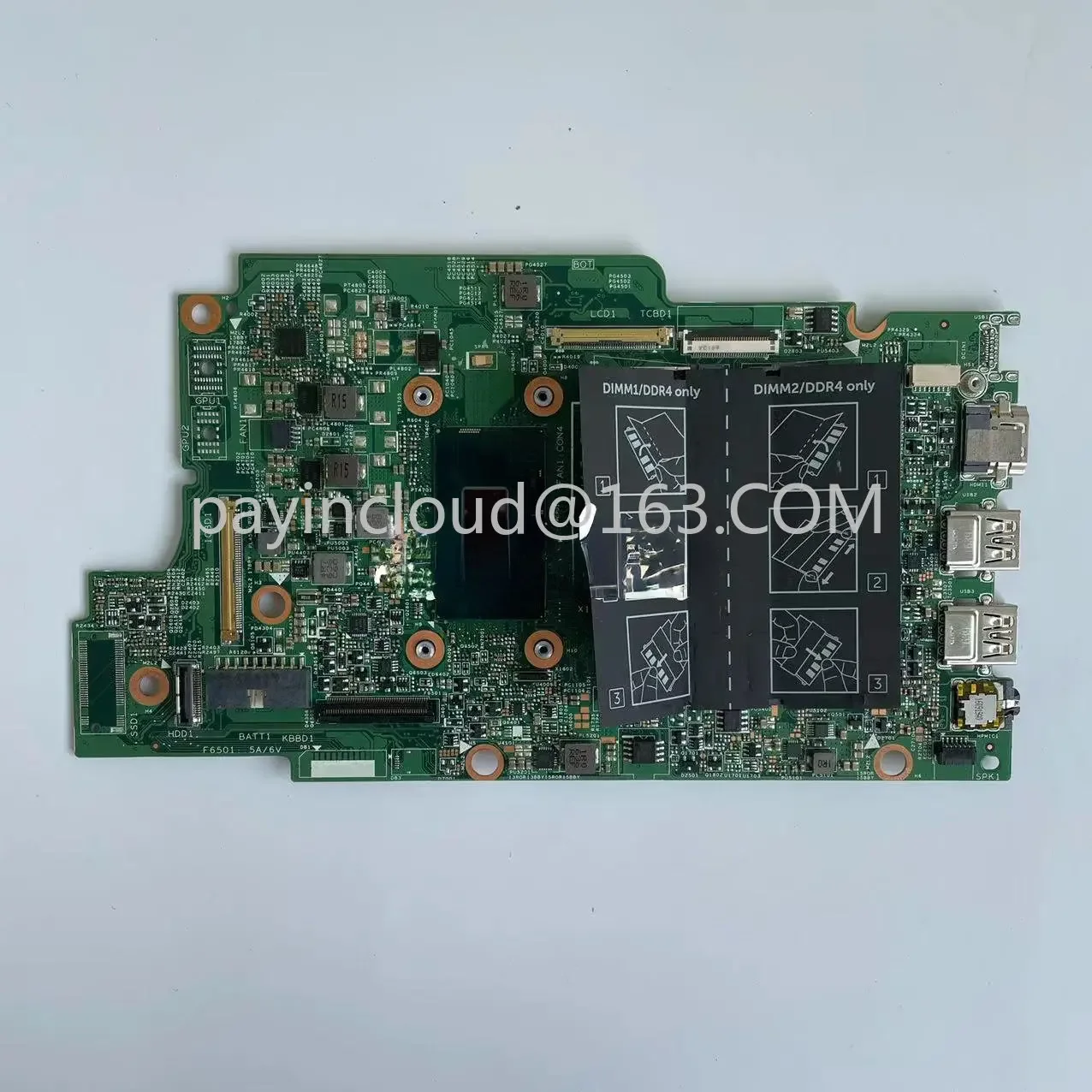 15296-1 for Dell Inspiron 13 5000 5378 5578 Laptop Motherboard CPU: I5-7200U SR2ZU DDR4 CN-0PG0MH 0PG0MH PG0MH 100% Test OK