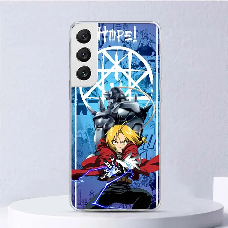 Fullmetal Alchemist Anime Soft Case For Samsung Galaxy S24 S23 S22 S21 Ultra S20 FE S10 Plus Phone Cover S9 S8 + S10E Funda Coqu