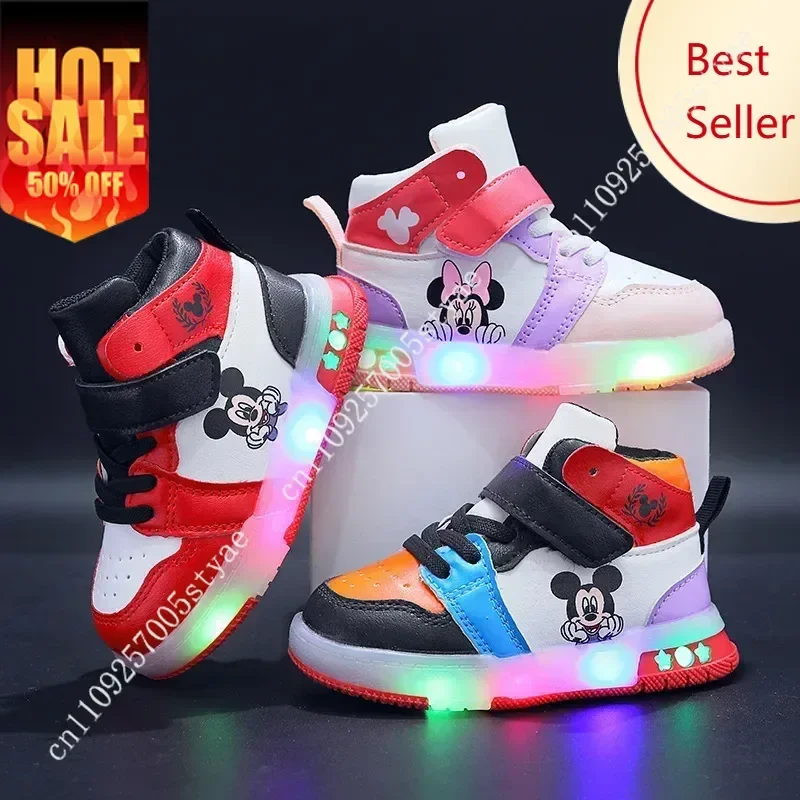 

Mickey Minnie Mouse Sport Shoes Disney Sneakers Casual Shoe Antiskid Soft Party Cartoon Holiday Decorations Gift Footwear 2026