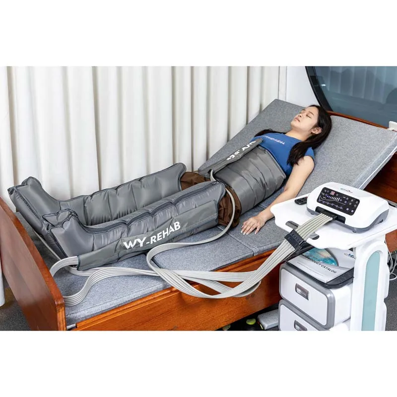 6-Chamber Sequential Air Compression Massager Leg Recovery System For Travel, Office & Home, Medical-GradeTherapy Device