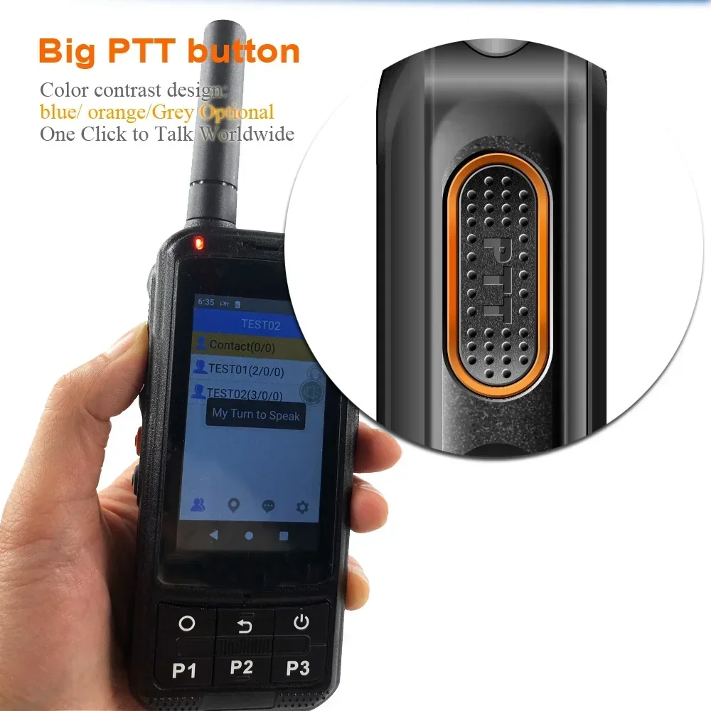 

500KM Talk Range Zello Radio PTT 3G 4G NETWORK Radio A970S WIFI Walkie Talkie Push To Talk Mobile Phone