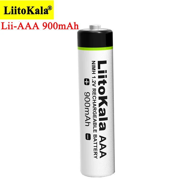 LiitoKala Original AAA 900mAh 1.2V akumulatory NiMH akumulator do latarki, zabawki, pilot zdalnego sterowania