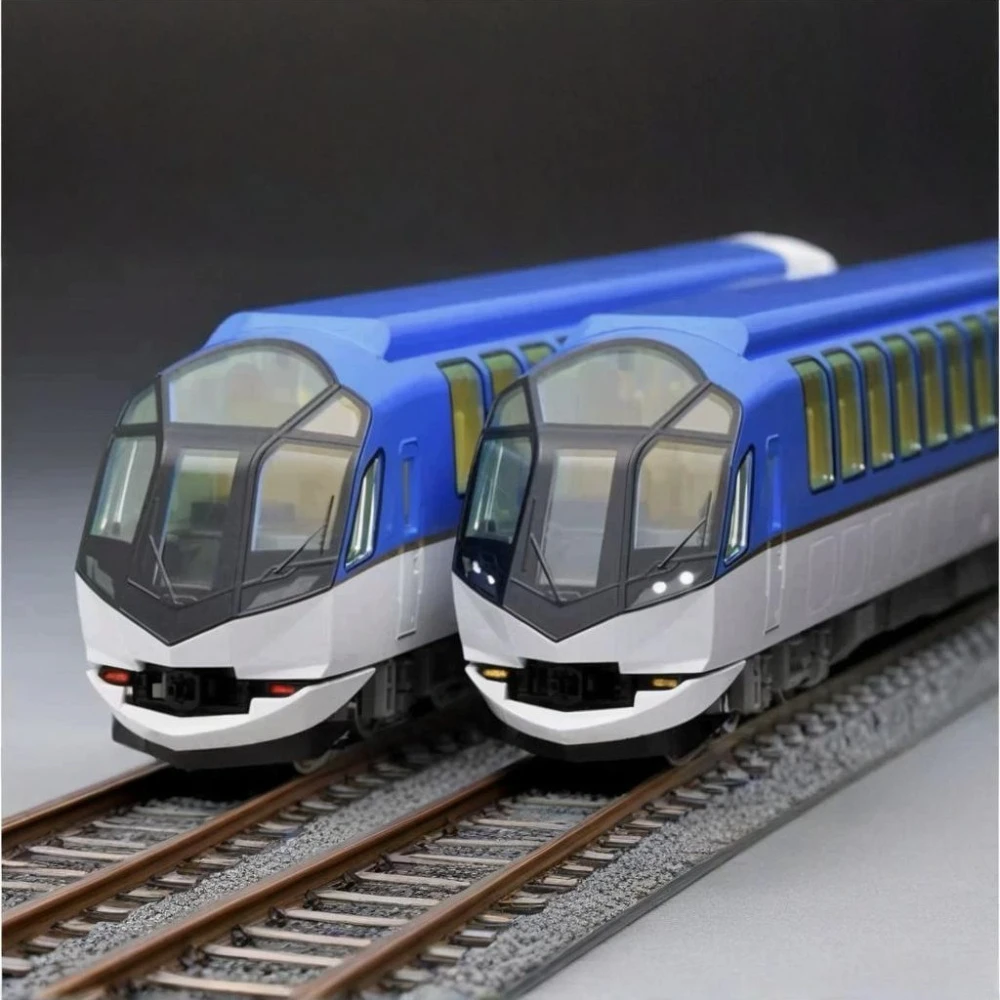 TOMIX N-type 1/160 Scale Model Train Kintetsu 50000 Series Shimakaze 98461 98462 Blue 6-carriage Train Set Boy's Toy Gift
