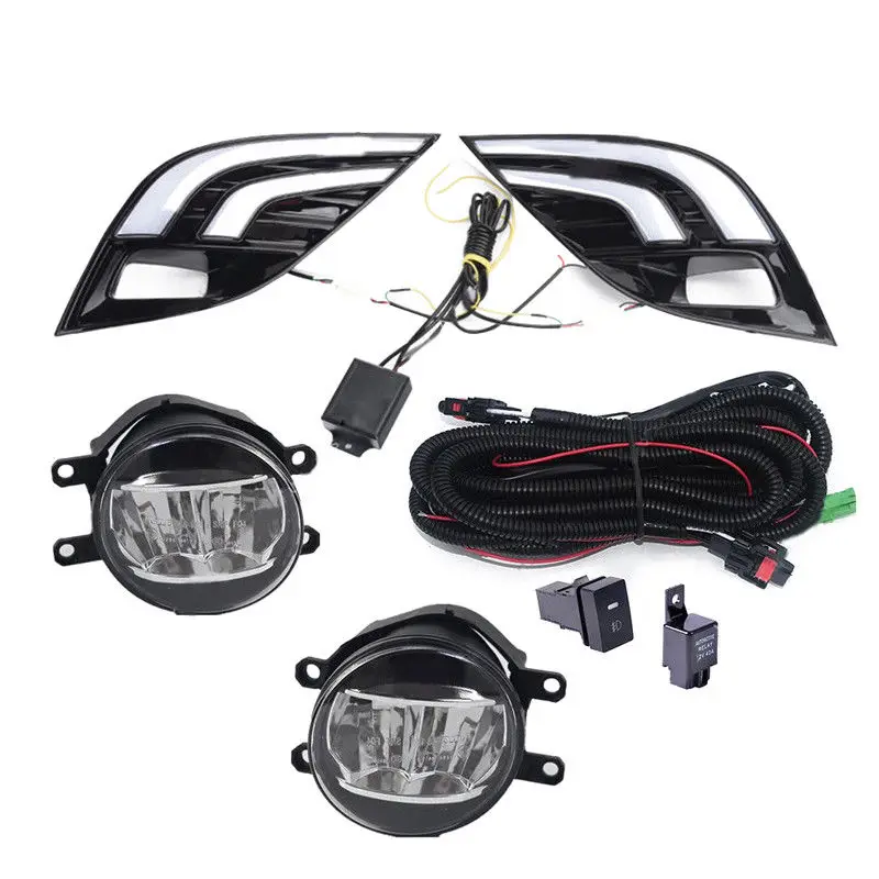 

Car Running Lights Led DRL Fog Lamps Assembly Turn Signal Car Accessories For Toyota Camry SE XSE 2018 LED DRL