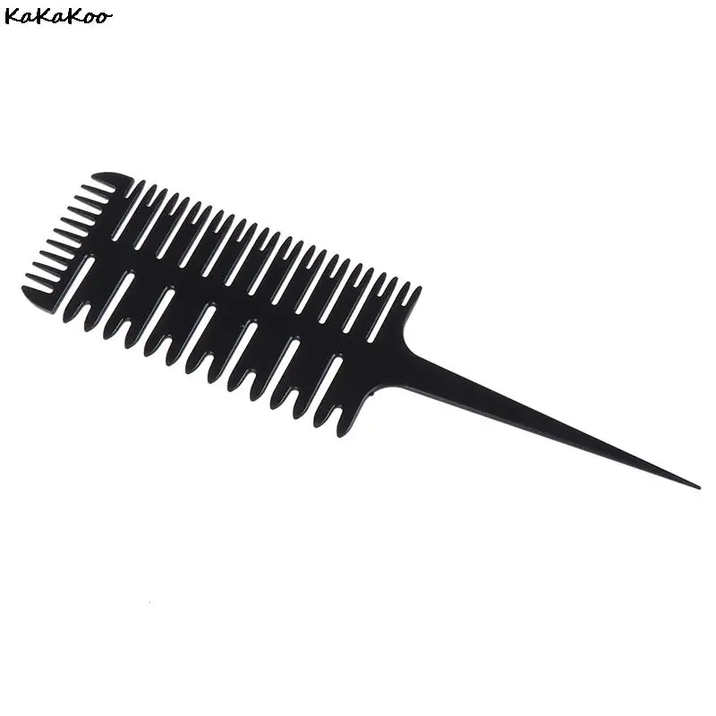 Big Tooth Comb Hair Dyeing Tool Highlighting Brush Salon Pro Fish Bone Design Sectioning Free Shipping