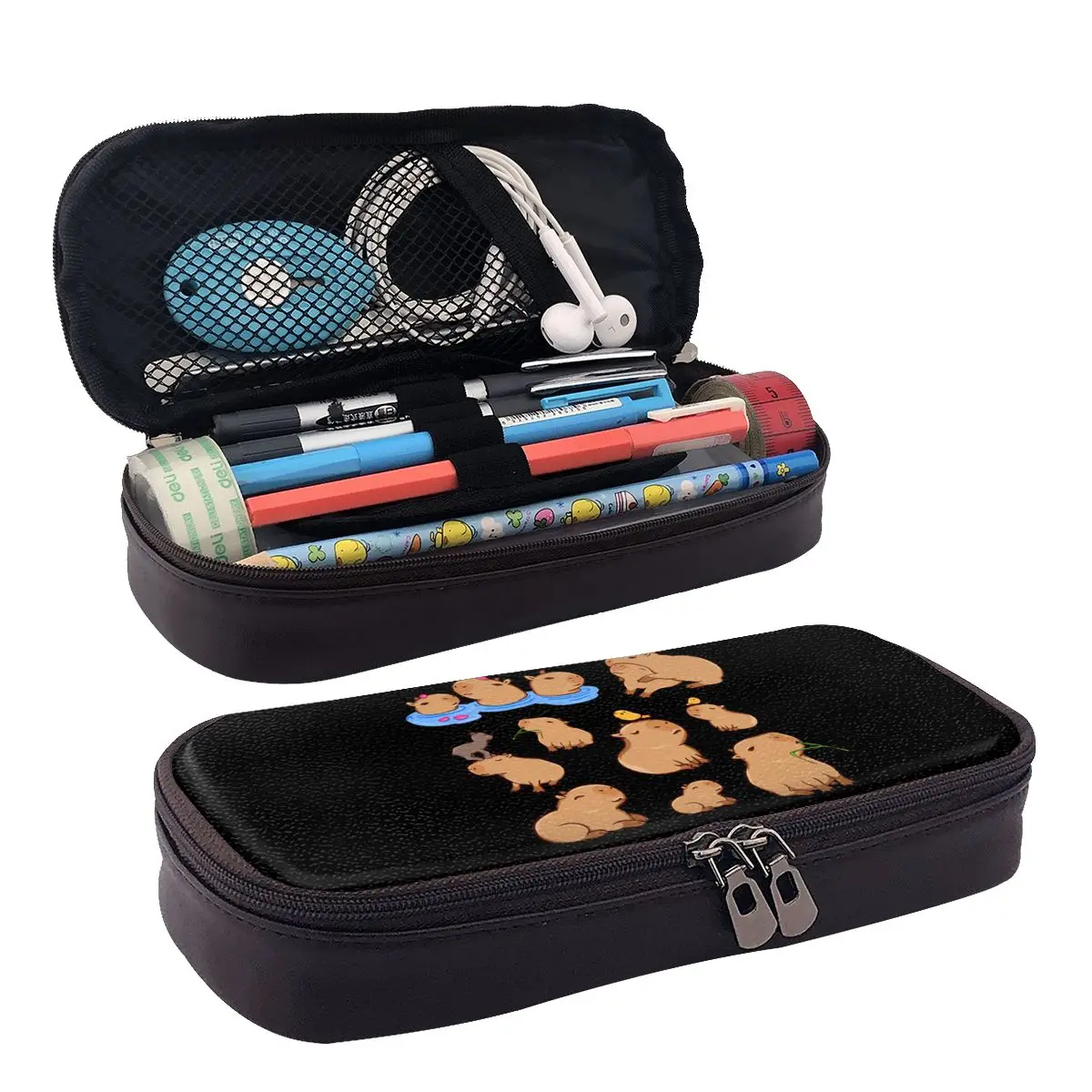 

Capybara Pattern Shell Glasses Case Protective Sunglasses Box Women Men Soft Eyeglasses Bag Pouch