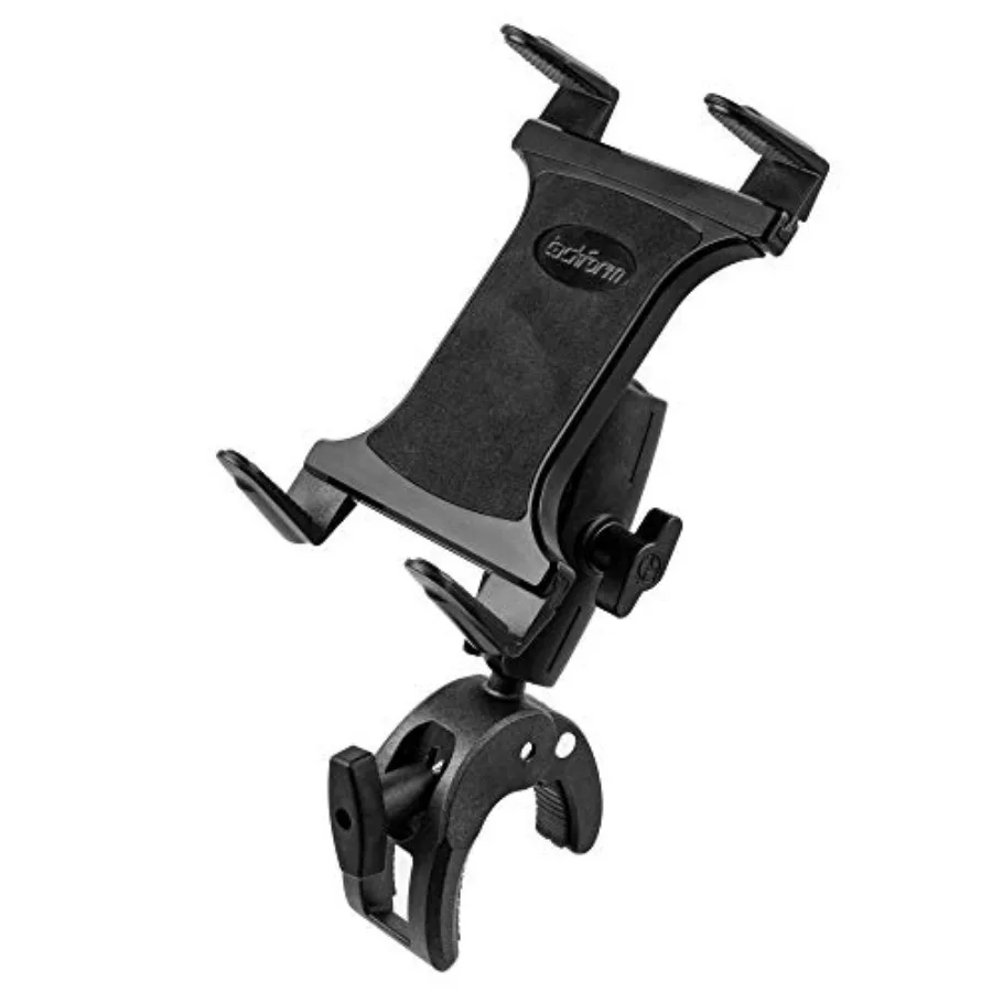 

Universal Tablet Holder Compatible with Stationary Bicycle Treadmill Elliptical Spin Bike Microphone Stand and Indoor Exercise