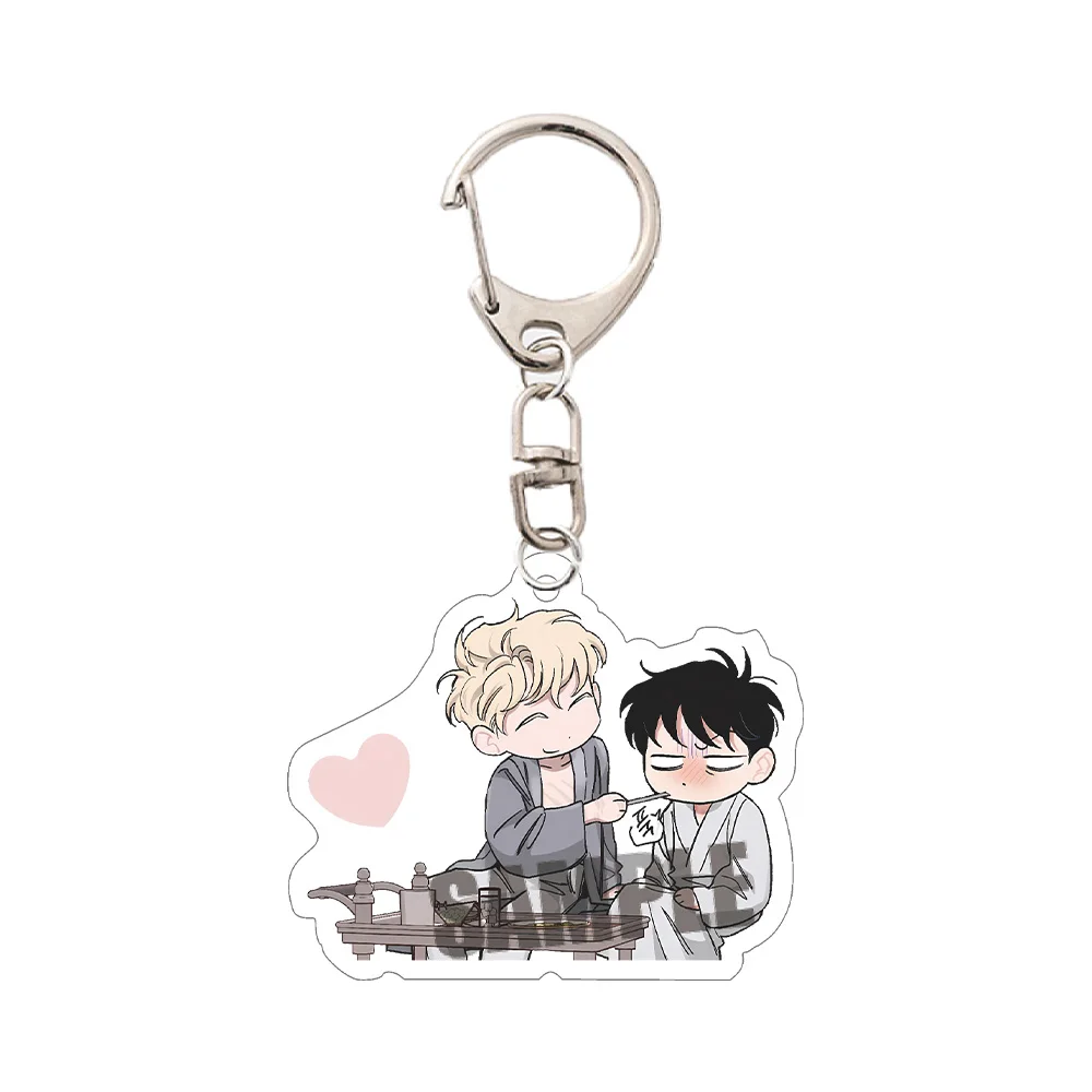 New Korean Cartoon BL Manga Anime Roses and Champagne Acrylic Stand Keychains Figure Standing Desktop Display Fans Collection