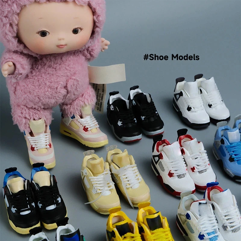Exquisite Craftsmanship Doll Foot Wall Shoe Models 5cm Mini Sneaker Blind Box Accessories For 17cm Toy Figure Collectible Shoes