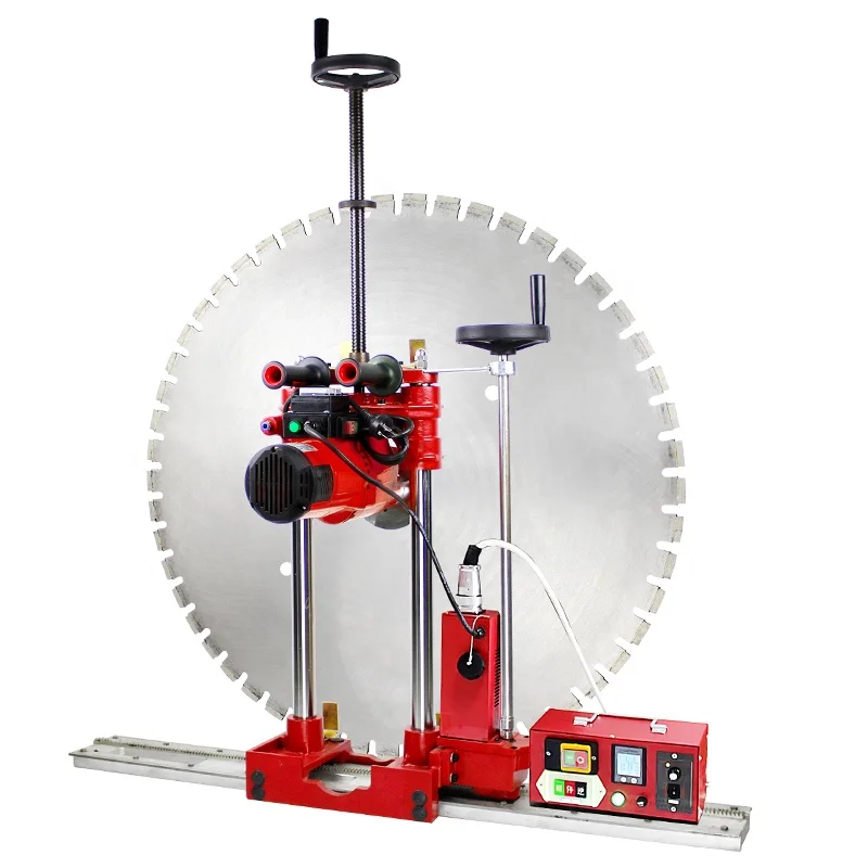 6850W Electrical Cutter Water No Dust Rebar Brick Wall Aluminum Groove Saw 1200mm Concrete Wall Cutting Machine