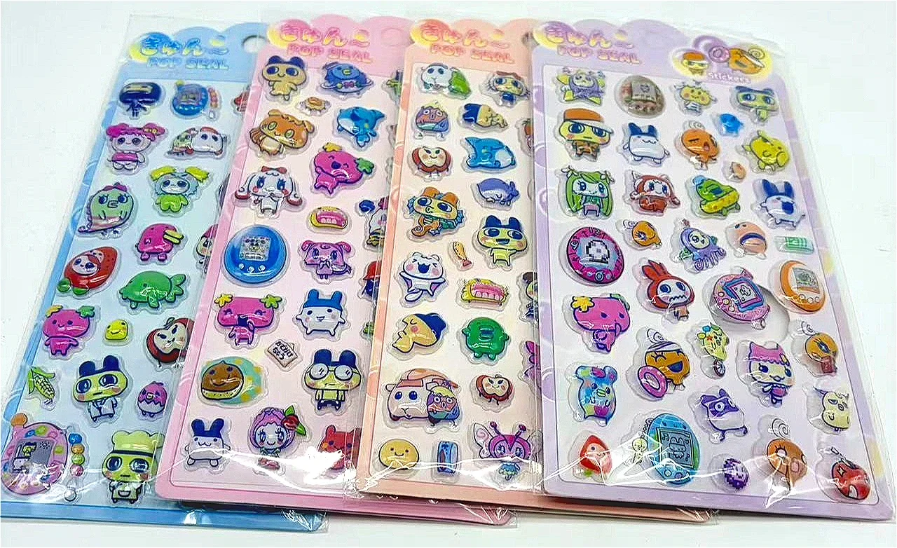 2026 Hot 3D Relief Hollow Stickers - Cute Cartoon Anime Decals Waterproof for Kids Laptop Decor & Anime Fans Gift Presents