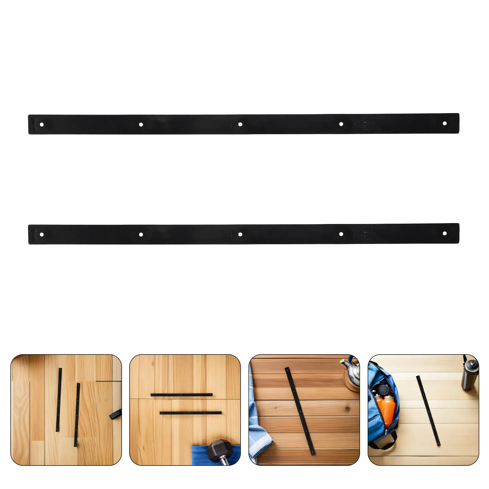 4pcs Skateboard Impact Rail Guards – Flexible Plastic Skid Plates for Deck Protection, 14.34x0.71x0.28in