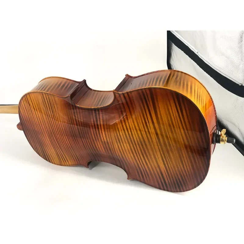 Artwork cello instruments, ebony accessories, soft bags