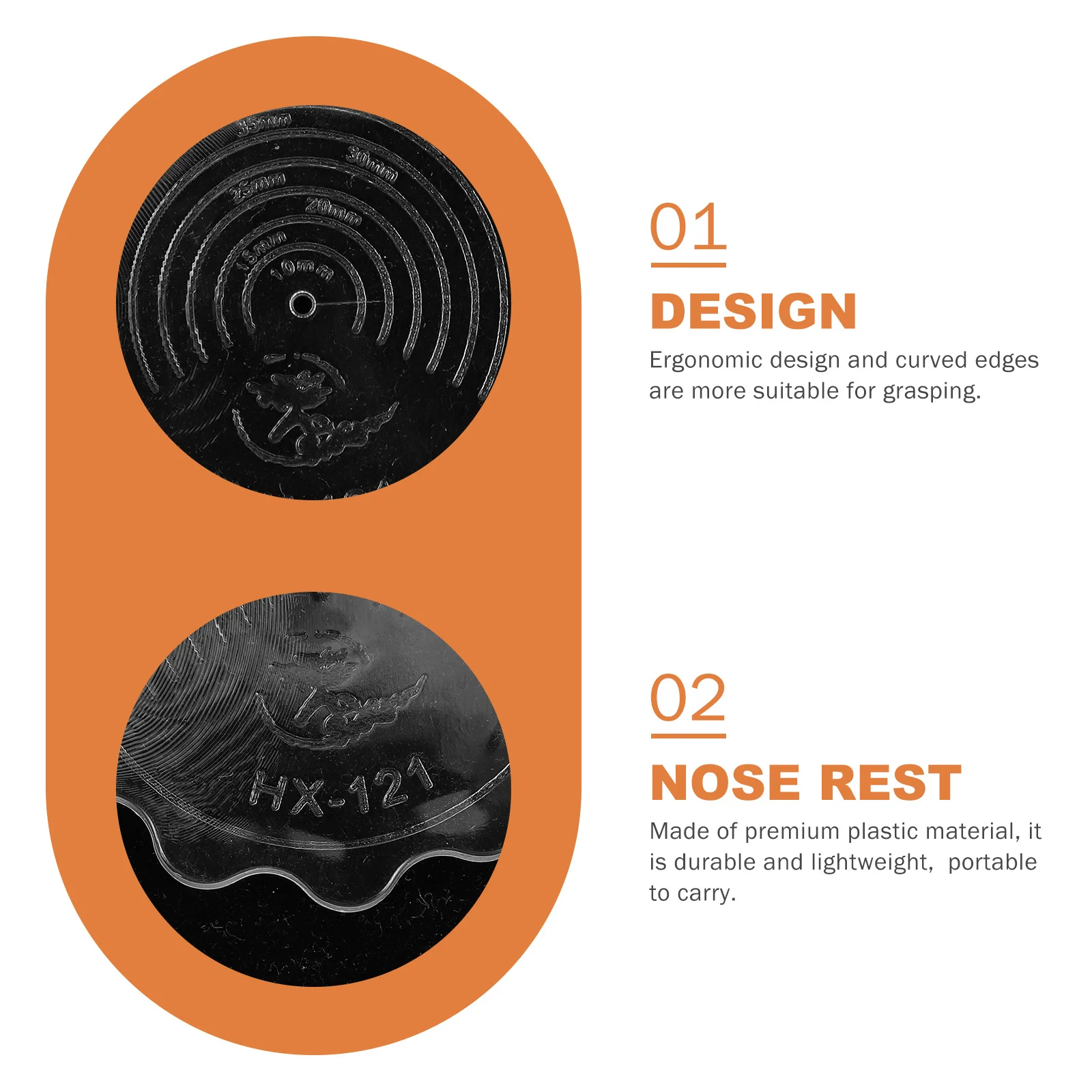 5 قطعة أداة لف الورق قالب تجعيد بلاستيكي مريح لبطاقات يدوية الصنع لتزيين حفلات الزفاف في الفصول الدراسية المنزلية #2