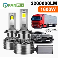 PANDUK H7 LED Canbus Headlight 2200000LM CSP H4 H1 H11 9005 9006 HB4 9012 HIR2 1600W 6000K Bulb Car LED Fog Light 12V 24V Truck