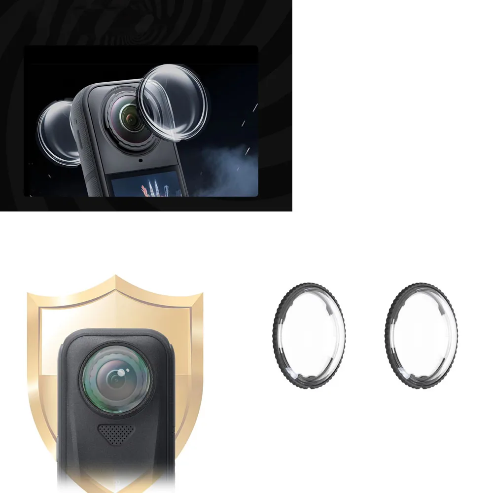 

Lens Guards for Insta360 X4 Air Optical Glass or PC Camera Lens Protector Scratch-resistant Accessories 2pcs