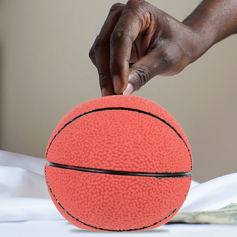 

Cute Sports Ball Piggy Bank for Kids Durable Vinyl Coin Bank Money Saving Pot Holiday Gift Money Saving Pot Sports Ball Decor
