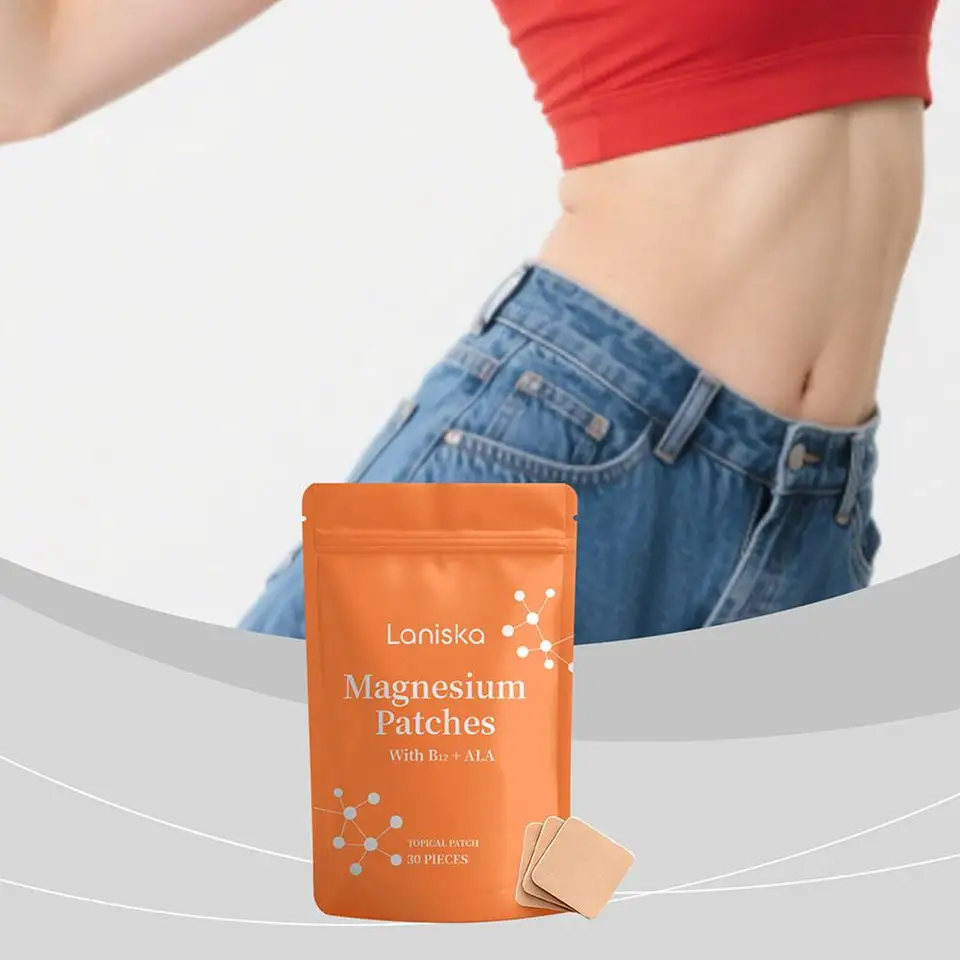 30 parches de magnesio multivitamínico para estimular el metabolismo, apoyo al apetito, transdérmico b12 vitamina e complejo para control de peso 4