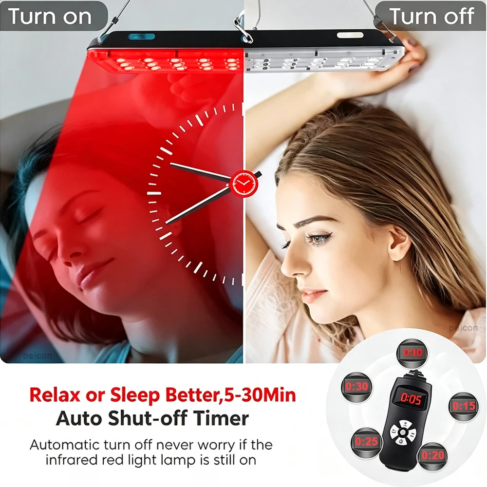 LED Red Light Therapy for Full Body Face 660nm 850nm Near Infrared Light Sauna for Relief Pain Home Salon Red Light Therapy Lamp - view 5