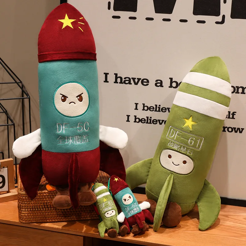 

﻿ Креативная модель ракетки Dongfeng, кукла 18 см, DF-5C, плюшевая подвеска, 58 см, DF-61, декоративная подушка, коллекция военных энтузиастов, подарок для мальчика