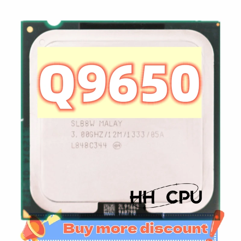 Core 2 Quad Q9650 SLB8W 3.0GHz 12MB 1333MHz LGA 775 Processor cpu