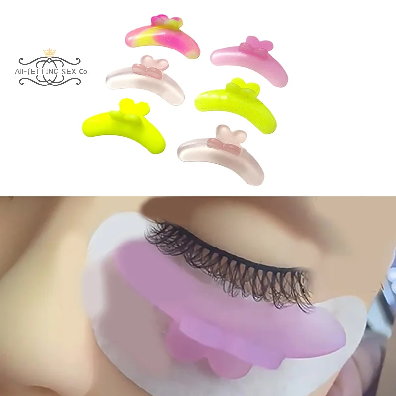 2Pcs Silicone Anti-fall Off Eyelash Pads Anti-slip Lash Lift Ribbon Reusable Eyelash Perm Pads Perm Eyelash Spacer Lash Lifting