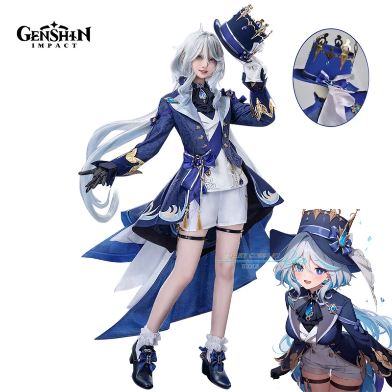 

Furina Cosplay Game Genshinimpact Furina Cosplay Costume Fontaine Anime Uniform Halloween Party Role Play Costume Full Set Cos