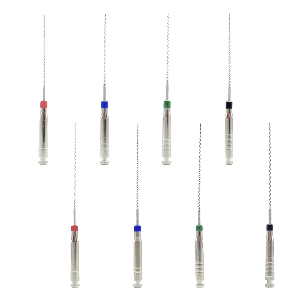 Trasportini per pasta rotativa dentale 4 pezzi Set di riempitivi a spirale endo per il trattamento del canale radicolare Gutta Perca Otturazione Strumenti endodontici